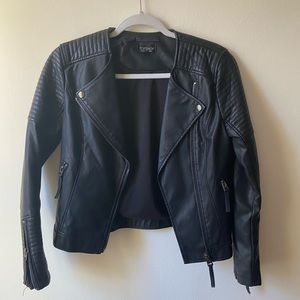 Topshop Faux Leather Jacket